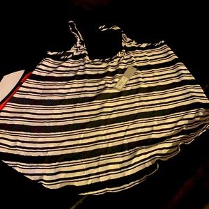 Black and white tank top